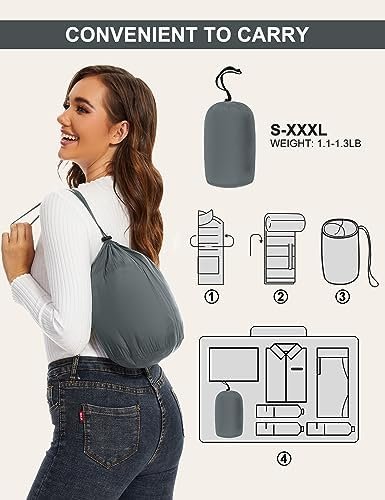 ANOTHER CHOICE Women Puffer Jacket Hooded Warm Lightweight P...