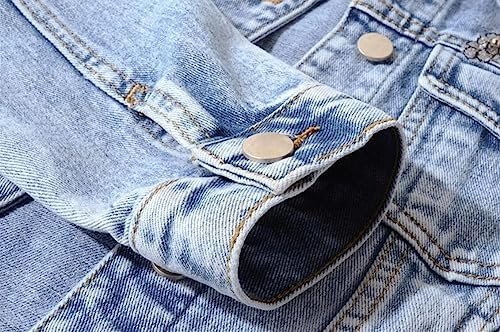 Kedera Women's Denim Jacket Long Sleeve Western Rivet Studde...