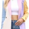ARTFREE Womens Casual Blazer Button Lapel Long Sleeve Work B...