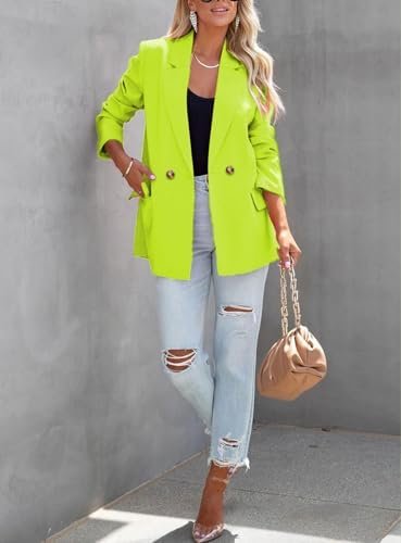 ARTFREE Womens Casual Blazer Button Lapel Long Sleeve Work B...