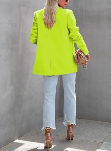 ARTFREE Womens Casual Blazer Button Lapel Long Sleeve Work B...