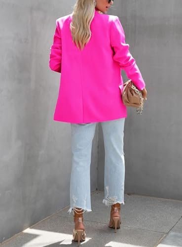 ARTFREE Womens Casual Blazer Button Lapel Long Sleeve Work B...