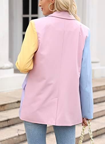 ARTFREE Womens Casual Blazer Button Lapel Long Sleeve Work B...