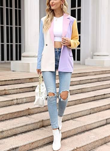 ARTFREE Womens Casual Blazer Button Lapel Long Sleeve Work B...