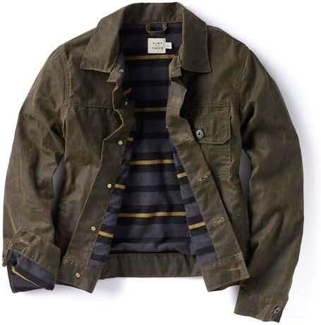 Huckberry Flint & Tinder Women's Flannel-Lined Waxed Trucker...