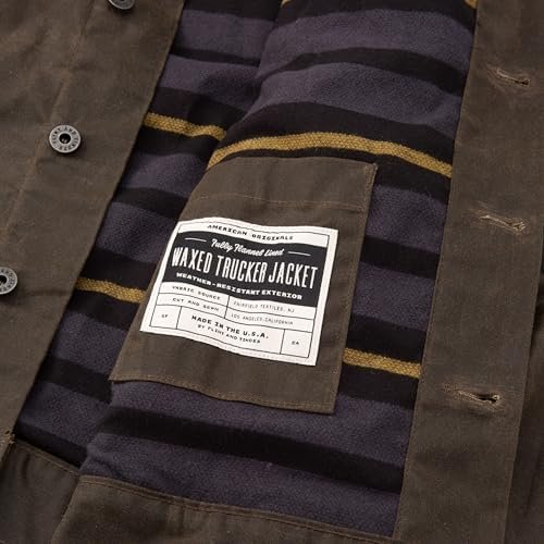 Huckberry Flint & Tinder Women's Flannel-Lined Waxed Trucker...