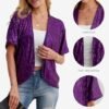 Women's Sequin Sparkle Lightweight Cardigan Casual Party Clu...