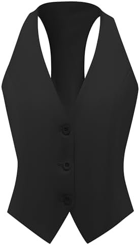 V VOCNI Vest for Women V Neck Suit Vest Sleeveless Racerback...