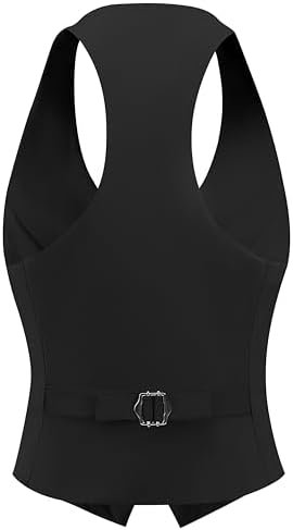 V VOCNI Vest for Women V Neck Suit Vest Sleeveless Racerback...