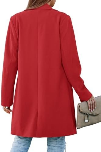 PRETTYGARDEN Women's 2025 Spring Fall Long Blazer Jackets Lo...