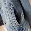 Kedera Womens Denim Jackets Distressed Ripped Long Sleeve Je...