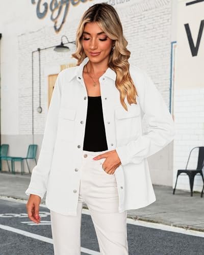 luvamia 2025 Spring Jean Jackets for Women Fashion Oversized...