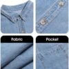 Cicy Bell Womens Oversized Denim Shirts Jackets Button Down ...