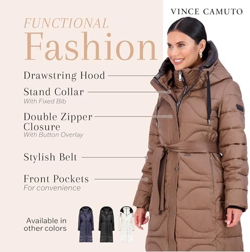 Long Puffer Coat Women, Long Coat Women Winter, Women's Coat...