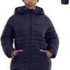 Plus Size Women's Packable Puffer Jacket 1X-6X Water-Resista...