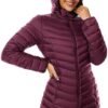 ANOTHER CHOICE Women Puffer Jacket Hooded Warm Lightweight P...