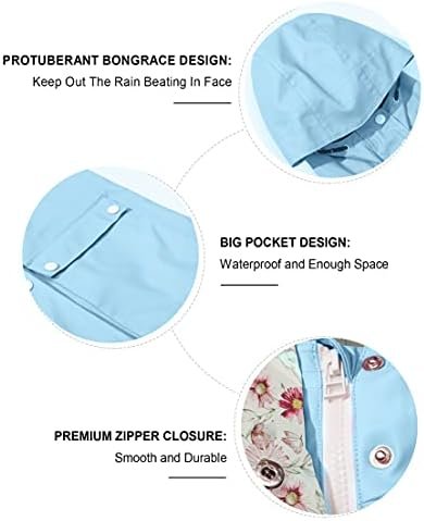 maoo garden Girls Boys Rain Jacket Lightweight Waterproof Ra...