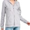 Women's GOTS Certified 100% Organic Cotton Sweatshirts Zip U...