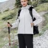 Pioneer Camp Women's Rain Jacket with Hood Waterproof Windbr...