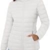 MAGCOMSEN Women's Puffer Jacket Lightweight Quilted Padded 4...