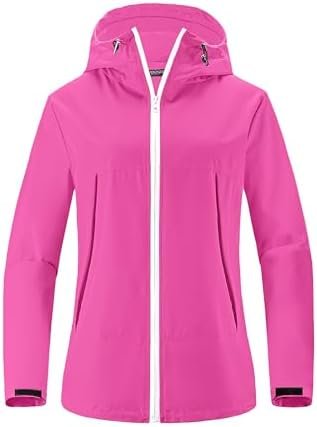 Avoogue Rain Jacket Women Waterproof Lightweight Raincoat Li...
