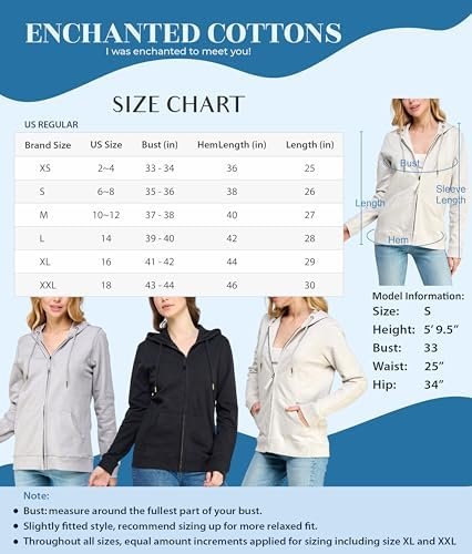 Women's GOTS Certified 100% Organic Cotton Sweatshirts Zip U...
