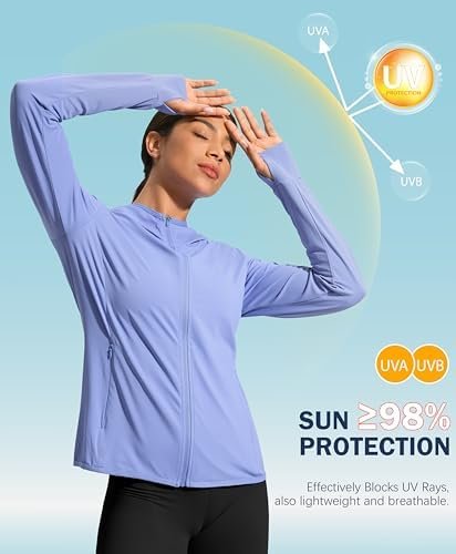 Soothfeel Women's UPF 50+ Sun Protection Hoodie Jacket Light...