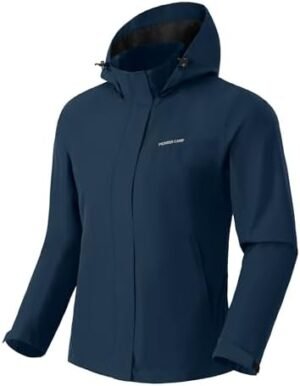 Pioneer Camp Women's Rain Jacket with Hood Waterproof Windbr... Pioneer Camp Women's Rain Jacket with Hood Waterproof Windbr...