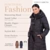 Long Puffer Coat Women, Long Coat Women Winter, Women's Coat...