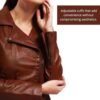 Women's Lamb Leather Jacket Classic Biker Style, Perfecto De...