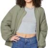 florence by mills Women's Oversized Bomber Jacket