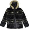 Outfitters Women's Reversible Faux Fur Patterned Zip Up Jack...