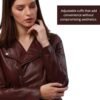 Women's Lamb Leather Jacket Classic Biker Style, Perfecto De...