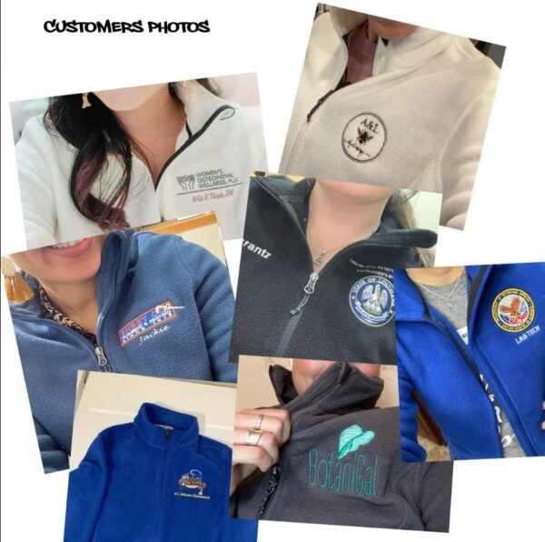 INK STITCH Women L217 Custom Stitching Embroidery Fleece Jac...