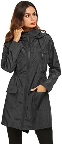 Lomon Women Waterproof Lightweight Rain Jacket Active Outdoo...