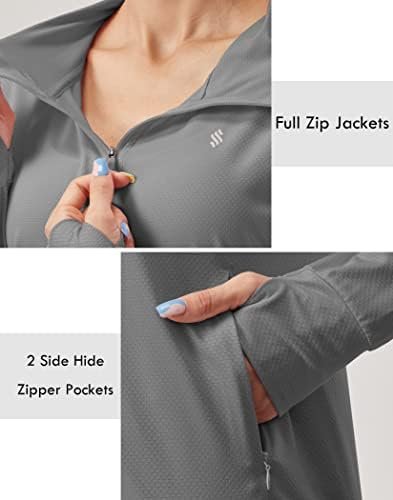 Soothfeel Women's UPF 50+ Sun Protection Hoodie Jacket Light...