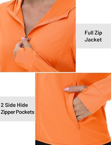 TACVASEN Women's Sun Hoodies Lightweight Jacket for Women Zi...