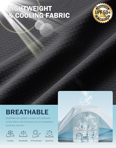 Soothfeel Women's UPF 50+ Sun Protection Hoodie Jacket Light...