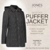 Jones NY Quilted Women's Puffer Jacket Womens Winter Coat wi...