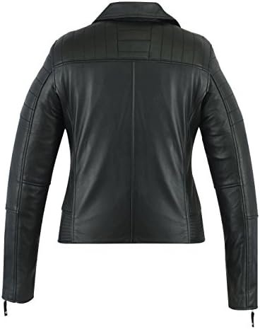 A&H Apparel Women Motorcycle Genuine Sheep Lightweight Leath...