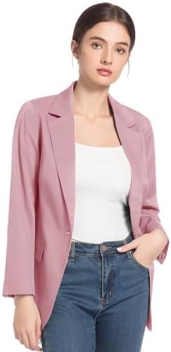 FARVALUE Womens Spring Casual Blazers Long Sleeve Notch Lape...