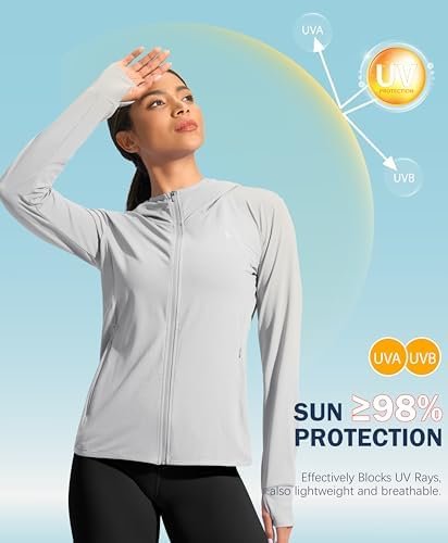 Soothfeel Women's UPF 50+ Sun Protection Hoodie Jacket Light...