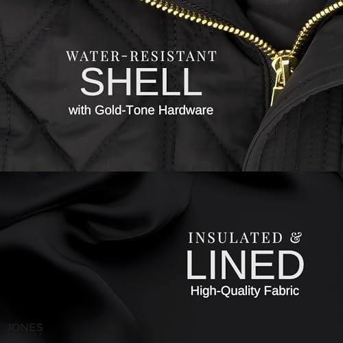 Jones NY Quilted Women's Puffer Jacket Womens Winter Coat wi...