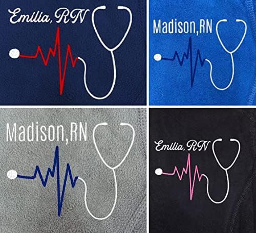 NACRE APPAREL Nurse Custom Jacket Personalized Embroidered L...