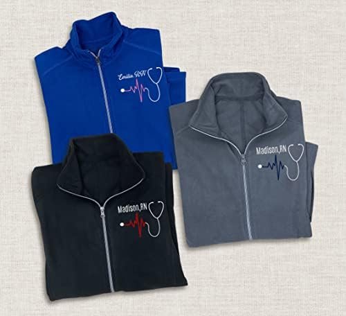 NACRE APPAREL Nurse Custom Jacket Personalized Embroidered L...