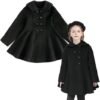 Simplee kids Girls Dress Coat Lapel Button Winter Jackets Co...