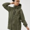 LOMON Lightweight Active Rain Jacket Hooded Water Resistant ...