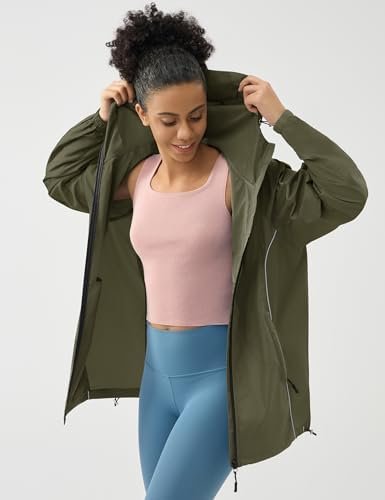 LOMON Lightweight Active Rain Jacket Hooded Water Resistant ...