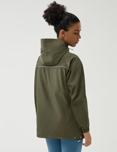 LOMON Lightweight Active Rain Jacket Hooded Water Resistant ...