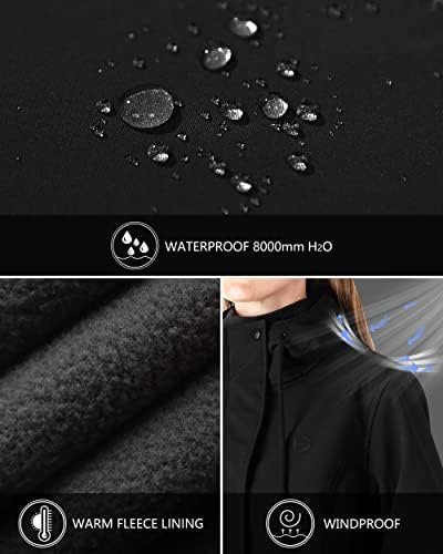 Outdoor Ventures Women's Lightweight Waterproof Fleece Lined...